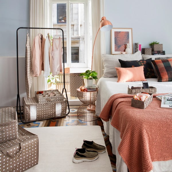 Beżowy pokrowiec na ubrania Compactor Dots, 137 cm-image-3