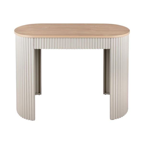 Beżowa metalowa konsola 40x100 cm Estriado  – Leitmotiv