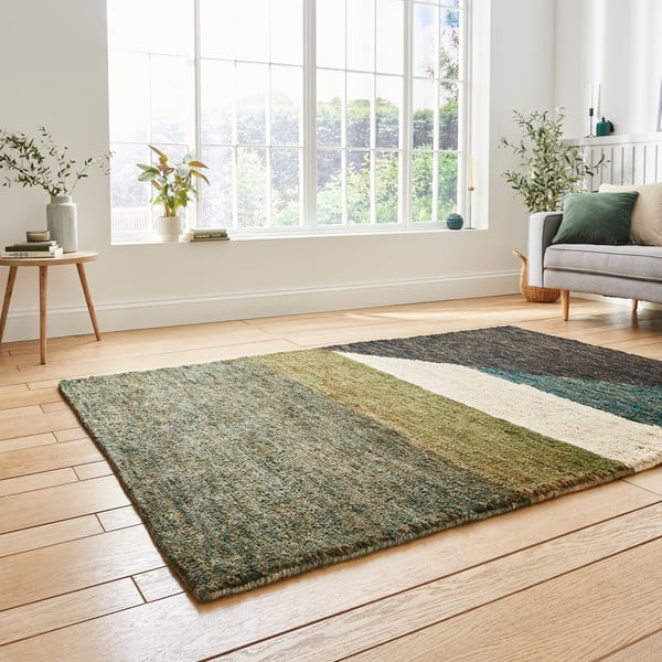 Zielony dywan 170x120 cm Hemp – Think Rugs-image-1