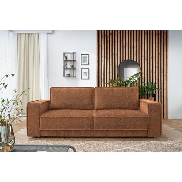 Pomarańczowobrązowa sofa rozkładana Emile – Bobochic Paris-image-1