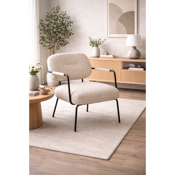 Beżowy fotel Dillon – Actona-image-1