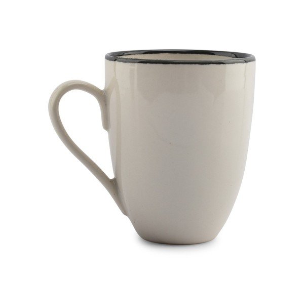 Czarny/kremowy kamionkowy kubek 350 ml Gravel – ONA