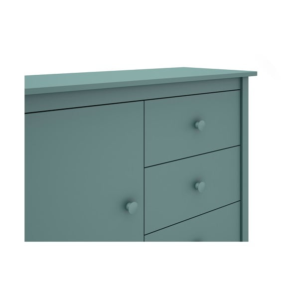 Morska niska komoda dziecięca z drewna sosnowego 90x80 cm Max – Marckeric-image-1