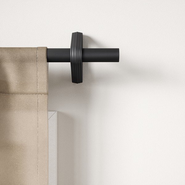 Stalowy regulowany karnisz w kolorze matowej czerni 107 - 305 cm Trinity – Umbra-image-1