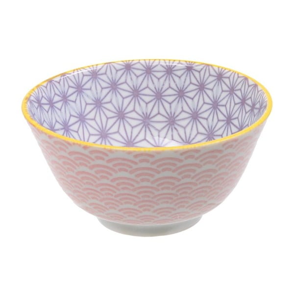 Różowo-fioletowa porcelanowa miska Tokyo Design Studio Star, ⌀ 12 cm