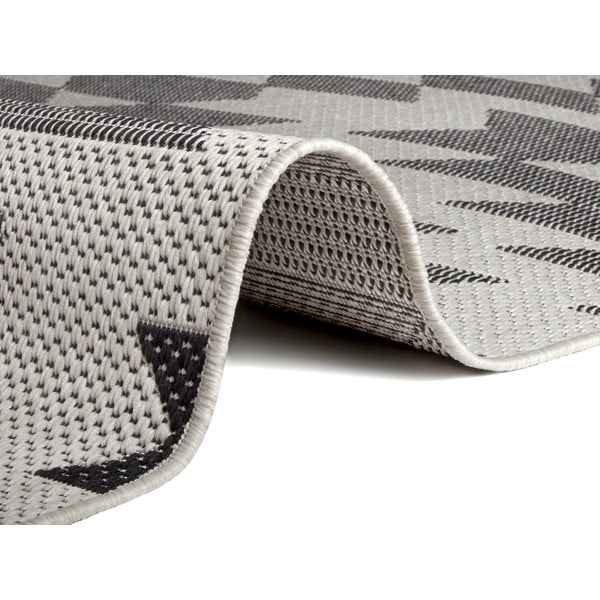 Czarno-biały dywan odpowiedni na zewnątrz Ragami Geo, 160x230 cm-image-1