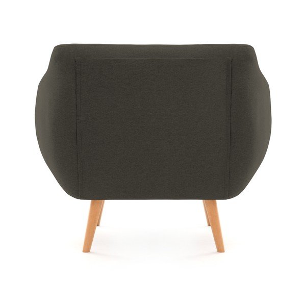 Ciemnoszary fotel z naturalnymi nóżkami Vivonita Kennet-image-4