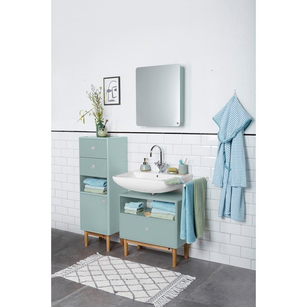 Miętowa wisząca/z lustrem szafka łazienkowa 50x58 cm Color Bath – Tom Tailor-image-1