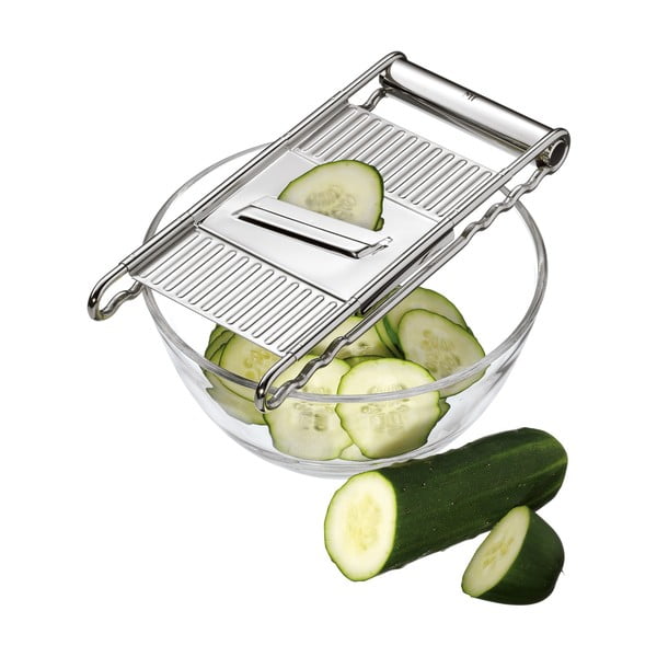 Nierdzewna tarka z 4 wymiennymi powierzchniami trącymi WMF Cromargan® Gourmet-image-3