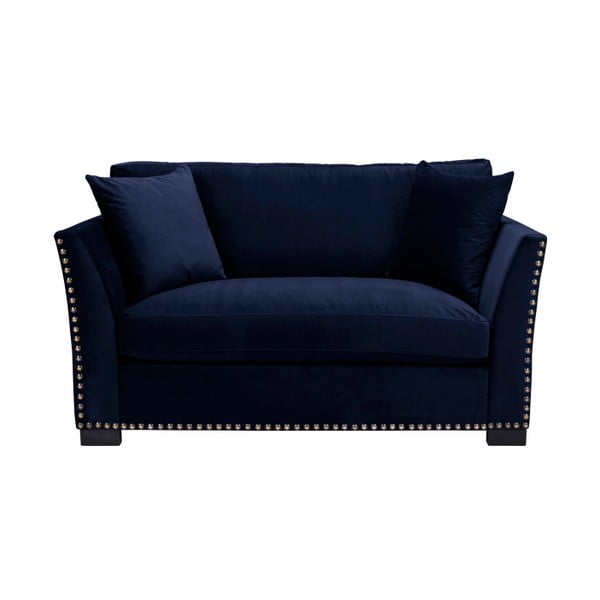 Niebieska sofa 2-osobowa The Classic Living Pierre