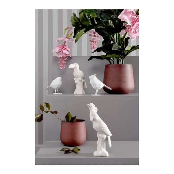 Biała figurka dekoracyjna w kształcie ptaszka PT LIVING Bird Small Statue-image-1