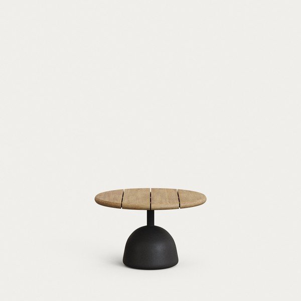 Okrągły stolik ogrodowy z blatem z drewna akacjowego ø 55 cm Saura – Kave Home-image-1