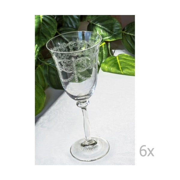 Zestaw 6 szklanek Floros, 250 ml