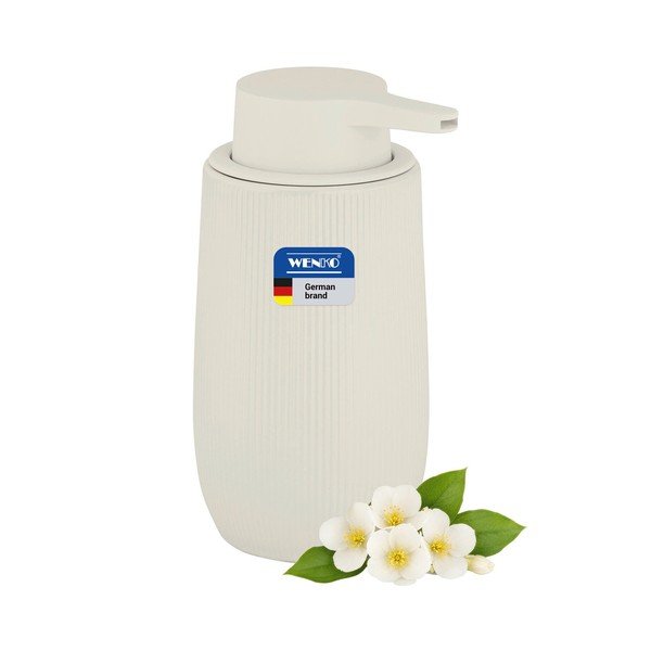 Kremowy plastikowy dozownik do mydła 400 ml Fablo – Wenko-image-3