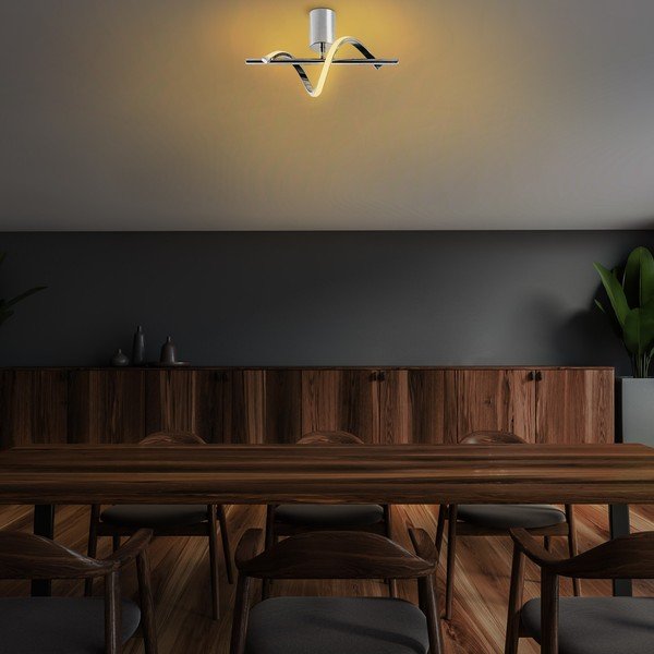 Lampa sufitowa LED w kolorze srebra 7x41 cm Likma – Opviq lights-image-4