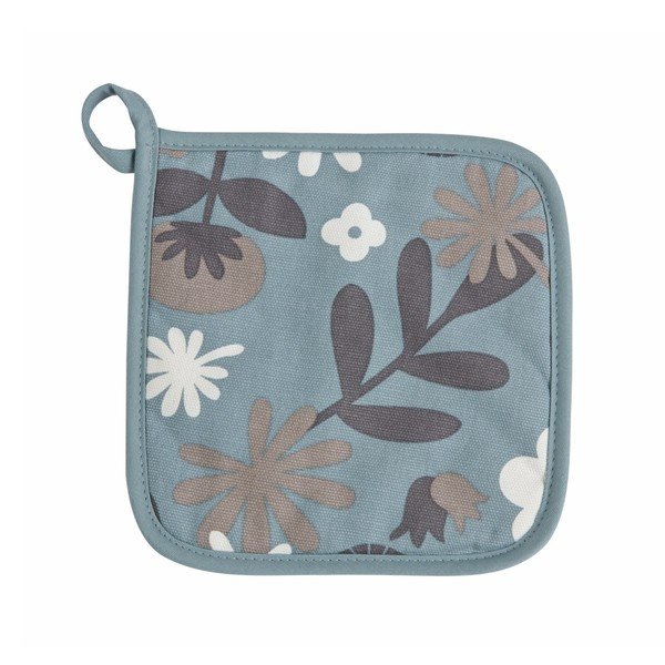 Niebiesko-biała łapka kuchennaZicZac Floral