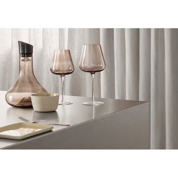 Zestaw 2 brązowych kieliszków do czerwonego wina Blomus Belo-image-1