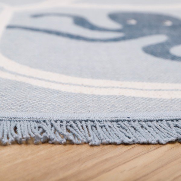 Dywan dziecięcy z bawełny wykonany ręcznie Nattiot Little Deep Blue, ø 120 cm-image-2