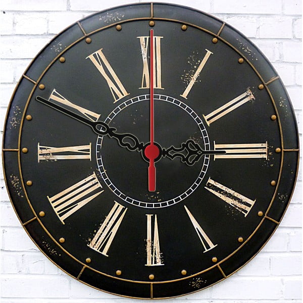 Zegar ścienny Dark Vintage, 30 cm