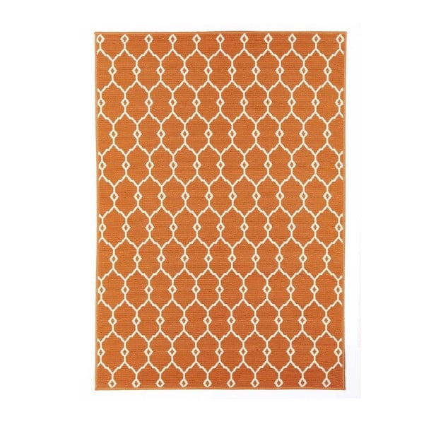 Pomarańczowy dywan odpowiedni na zewnątrz Floorita Trellis, 160x230 cm