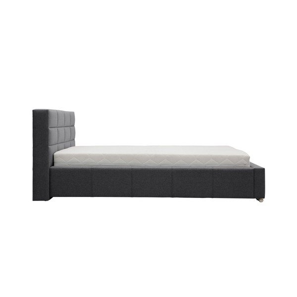Szare łóżko 2-osobowe Mazzini Beds Reve, 140x200 cm-image-3