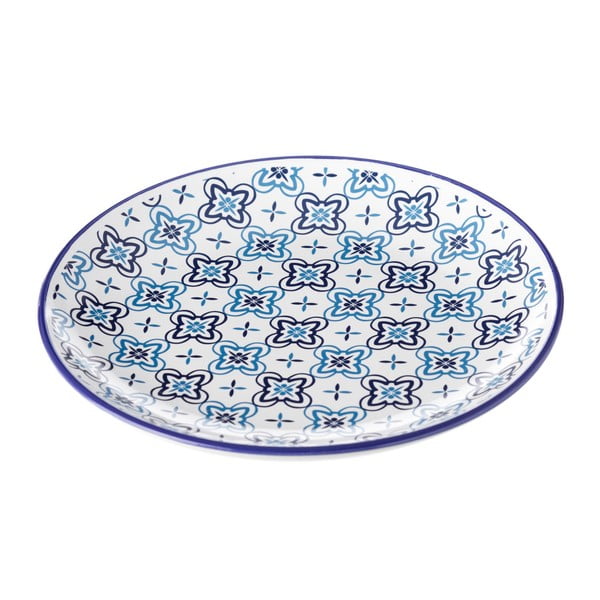 Niebiesko-biały talerz Unimasa Marocco