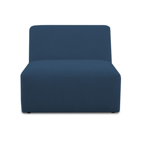 Ciemnoniebieski moduł sofy z materiału bouclé (moduł środkowy) Roxy – Scandic