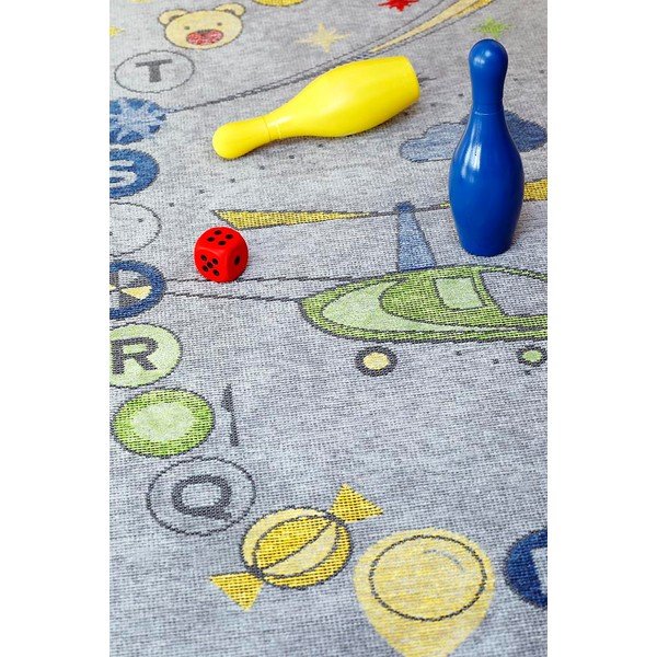 Szary dwustronny dywan dziecięcy Narma Tähemaa, 160x230 cm-image-3