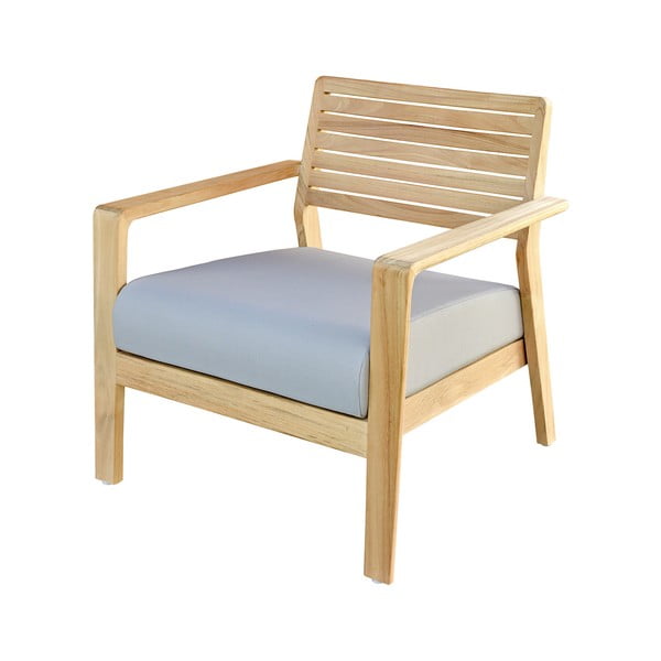 Szary drewniany fotel ogrodowy Aquariva – Ezeis