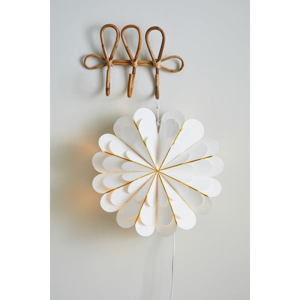 Biała dekoracja świetlna ze świątecznym motywem ø 45 cm Marigold – Markslöjd-image-1