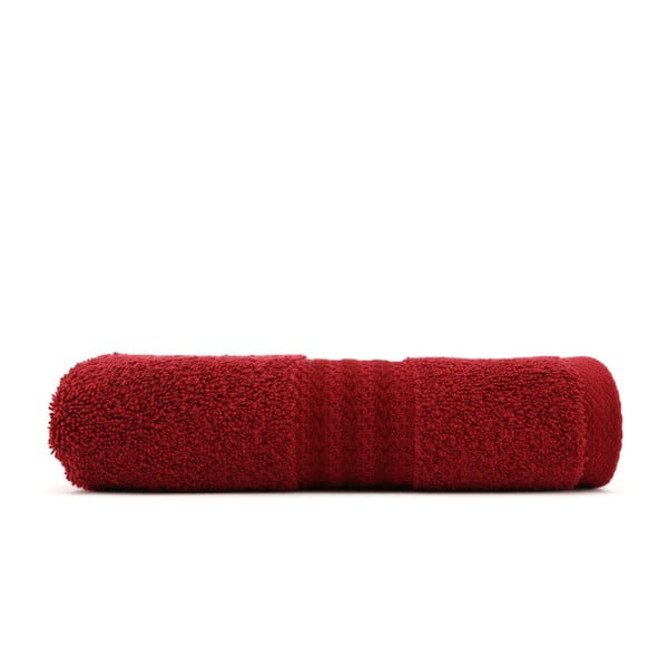 Czerwony bawełniany ręcznik Rainbow Red, 70x140 cm