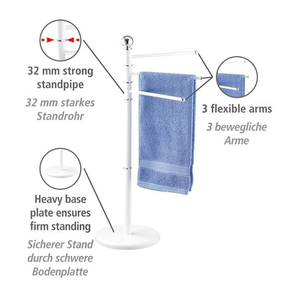 Biały wieszak na ręczniki Wenko Exclusive-image-4