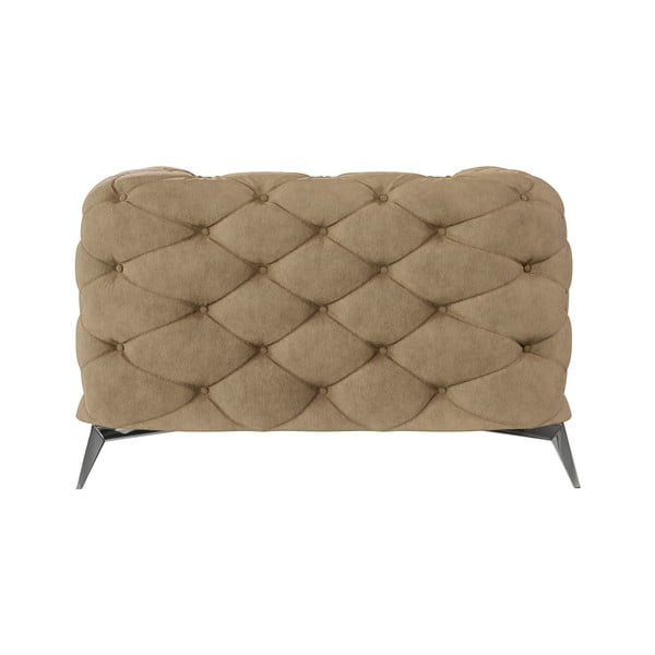 Jasnobrązowy aksamitny fotel Chelsea – Ropez-image-2