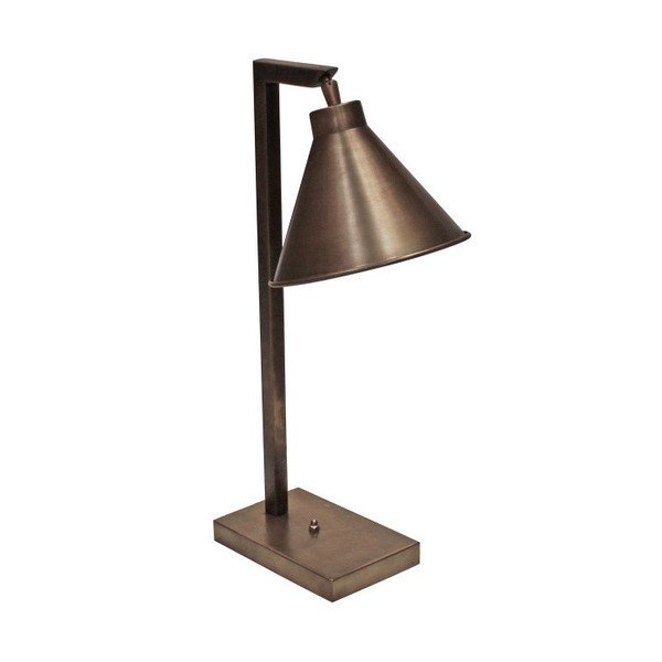 Lampa stołowa z mosiężnymi detalami Canett Solrød