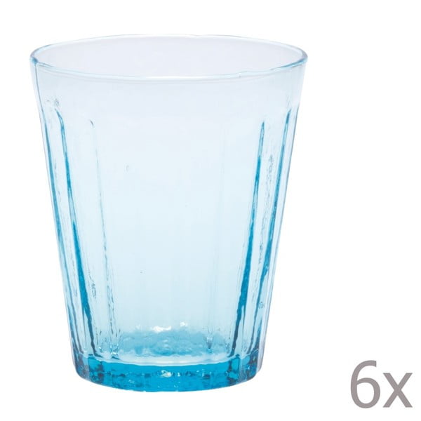 Zestaw 6 szklanek na wodę Lucca Sky, 450 ml