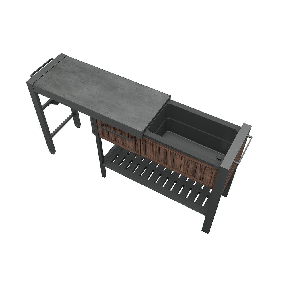 Ogrodowy stolik barowy 112x43 cm Hosting – Keter (zdjęcie 3)