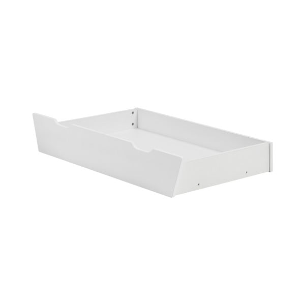 Biała szuflada pod łóżko dziecięce 70x140 cm Swing – Pinio