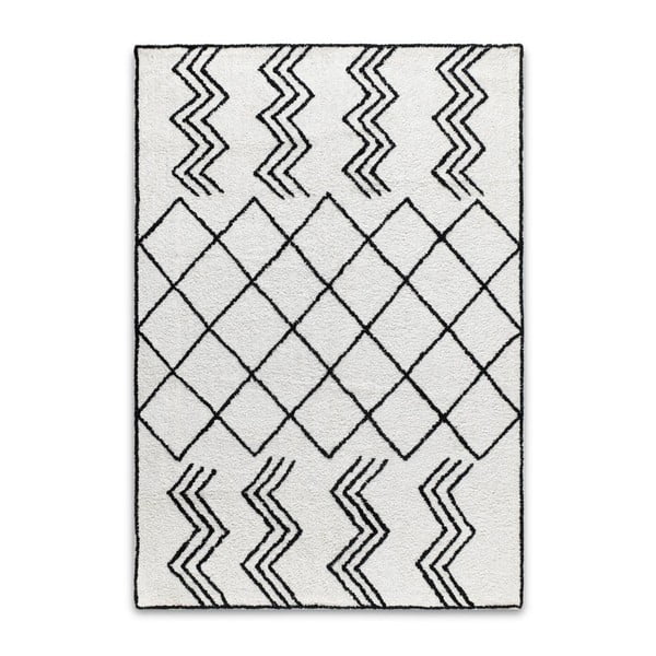 Czarno-biały dywan z bawełny HF Living Morocco, 120x170 cm
