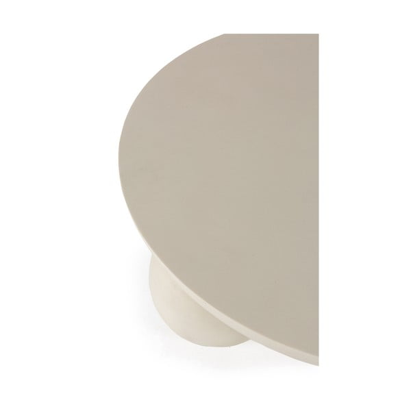 Beżowy okrągły stolik z litego drewna mango ø 90 cm Ailen – MOME-image-3