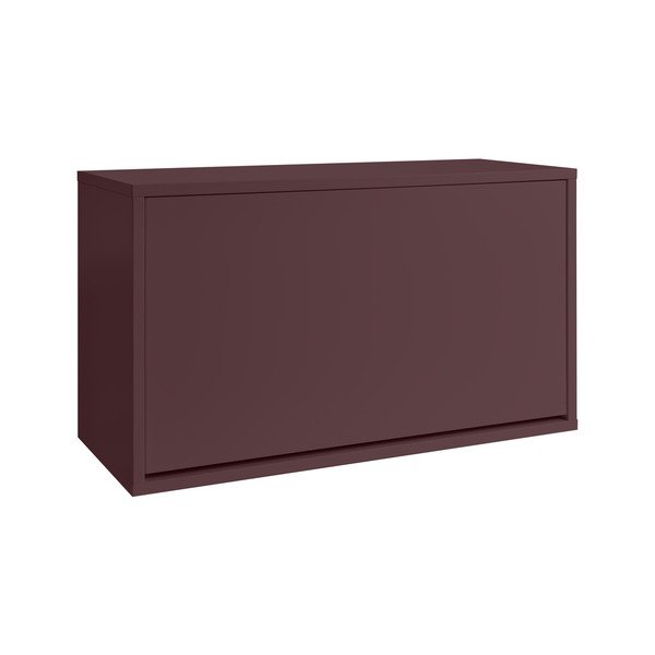 Bordowa uchylna/wisząca szafka na buty 70x30x40 cm – ReCollector