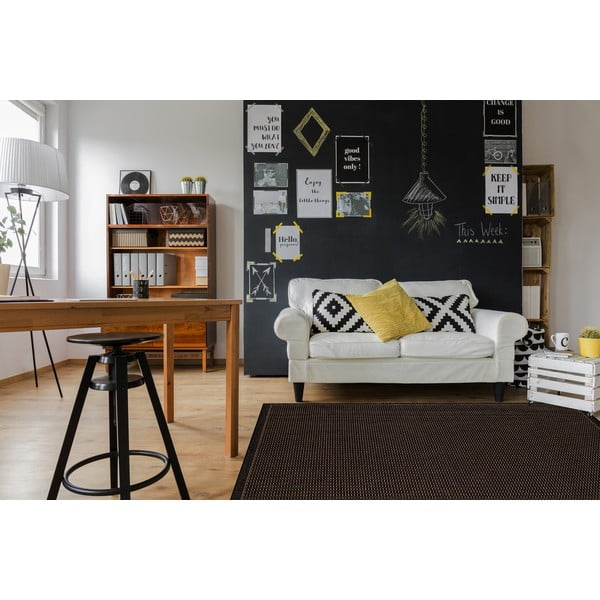 Czarny dywan odpowiedni na zewnątrz Floorita Tatami, 180x280 cm-image-2