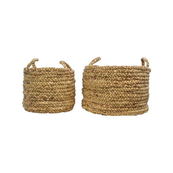 Komplet 2 koszyków do przechowywania z hiacyntu wodnego HSM collection Natural-image-1
