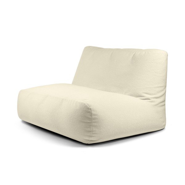 Kremowy worek do siedzenia z materiału bouclé Sofa Tube – SLOWDOWN