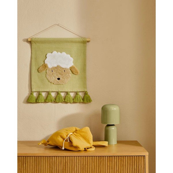 Zielona lampa stołowa z metalowym kloszem (wysokość 28 cm) Monze – Kave Home-image-2