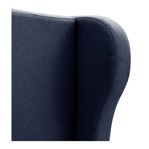 Granatowe łóżko z czarnymi nogami Vivonita Windsor, 140x200 cm-image-2