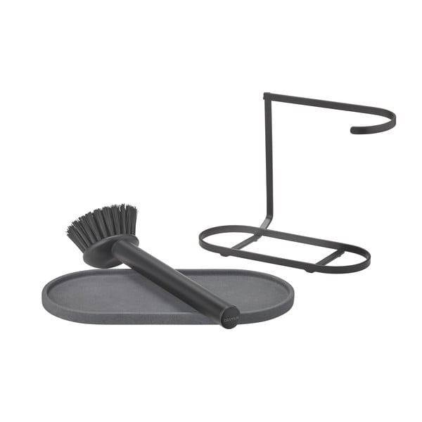 Szary betonowy stojak na akcesoria do mycia naczyń Dhuva – Blomus-image-2