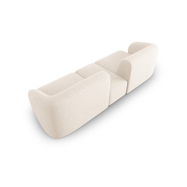 Beżowa sofa  z tkaniny szenilowej 246 cm Paolo – Milo Casa-image-3