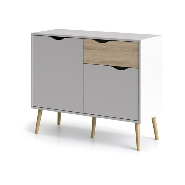 Biała komoda Tvilum Oslo, 99 x 82 cm-image-2