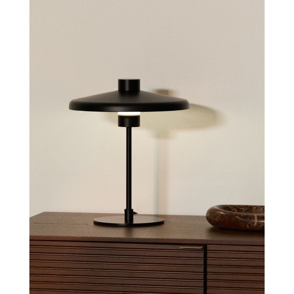 Czarna lampa stołowa z metalowym kloszem (wysokość 32,5 cm) Nuvira – Kave Home-image-2