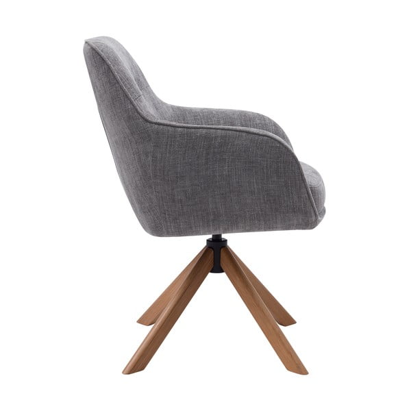 Szare tapicerowane fotele jadalniane zestaw 2 szt. Avola – Unique Furniture-image-1